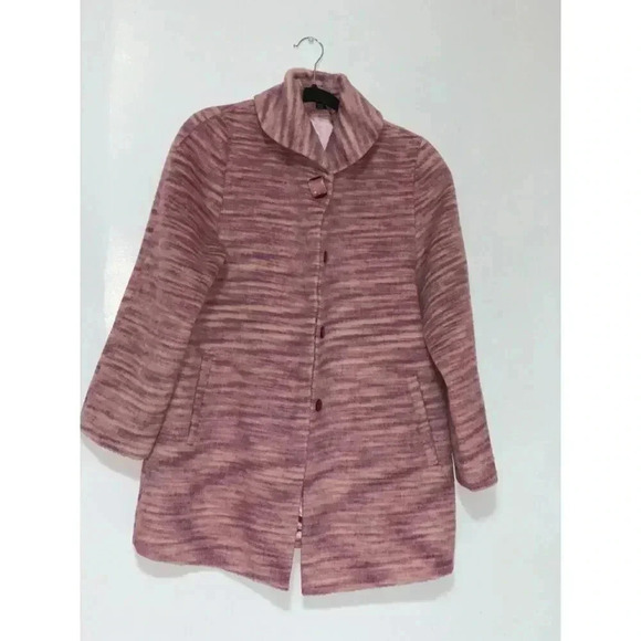 Womens XINVIGE Tweed Drapey BLAZER Jacket Pink SIZE XL PETITE, CASUAL STYLE. - Picture 1 of 13
